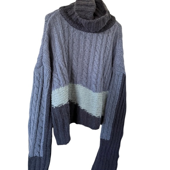 Sweaty Betty Weekend Roll Neck Sweater Blue - Picture 3 of 7